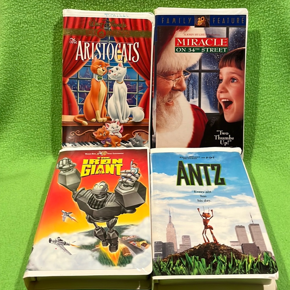 VHS Tape Bundle Of Four Movies